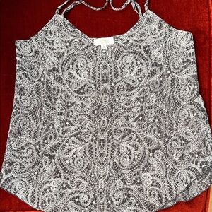 Wilfred Black and White Paisley Camisole